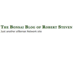 Robert Steven的盆景博客 The Bonsai Blog of Robert Steven