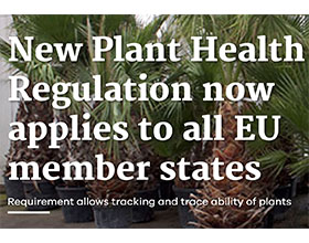 《新植物卫生条例》适用于所有欧盟成员国