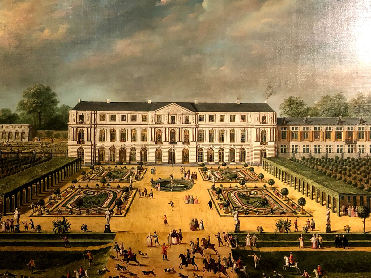 秋天的比利时马里蒙特庄园