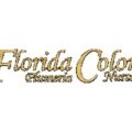 Florida Colors Nursery Plumeria gold script logo