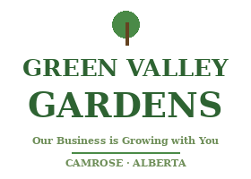 Green Valley Gardens logo - Camrose Alberta seasonal family greenhouse