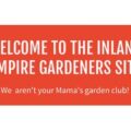 The Inland Empire Gardeners TIEG logo banner