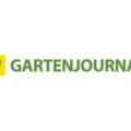 Gartenjournal 标志,黄色方块里是绿色手铲和小耙,右侧是深绿色 GARTENJOURNAL 字样