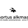 荷兰 Hortus Alkmaar 植物园 logo，白底配黑色叶子图标与 hortus alkmaar 字样