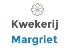 荷兰 Kwekerij Margriet 苗圃 logo,白底配灰色雏菊花图标与 Kwekerij Margriet 字样